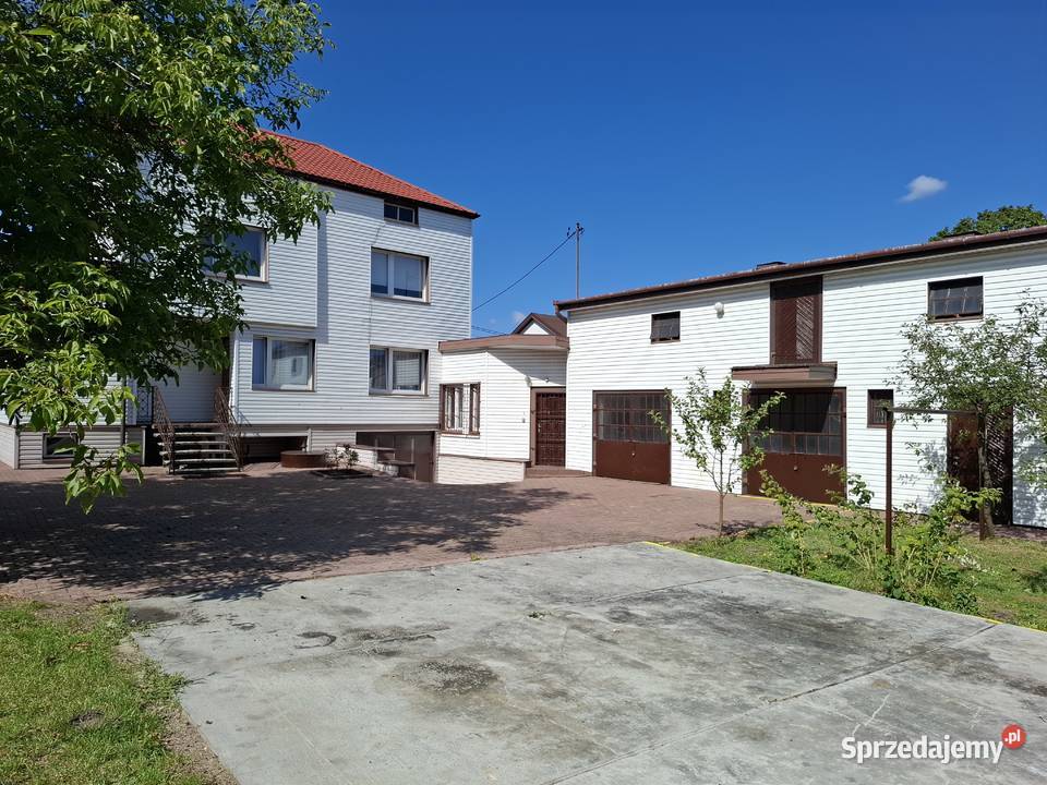 DOM LOKAL GARAŻE 1160 m2 DZIAŁKI mazowieckie Gąbin