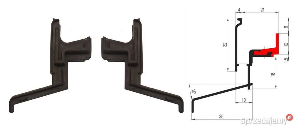 Zakończenia zaślepki okapnika alum do okien Bydgoszcz