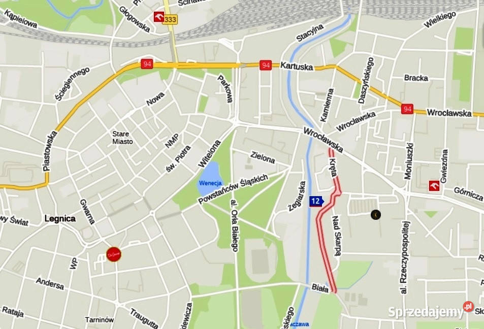 Na sprzedaż działka budowlana w centrum Legnicy dolnośląskie