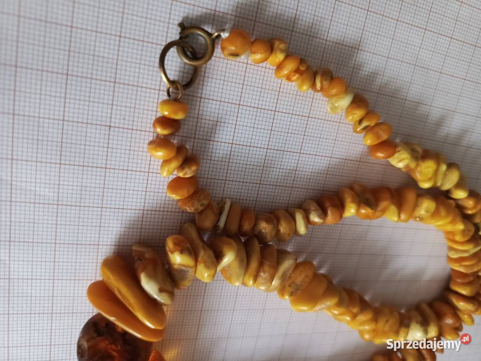 Naszyjnik Bursztyn Vintage Białystok sprzedam