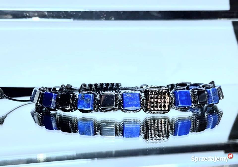 BRANSOLETKA KAMIENIE NATURALNE LAPIS LAZULI