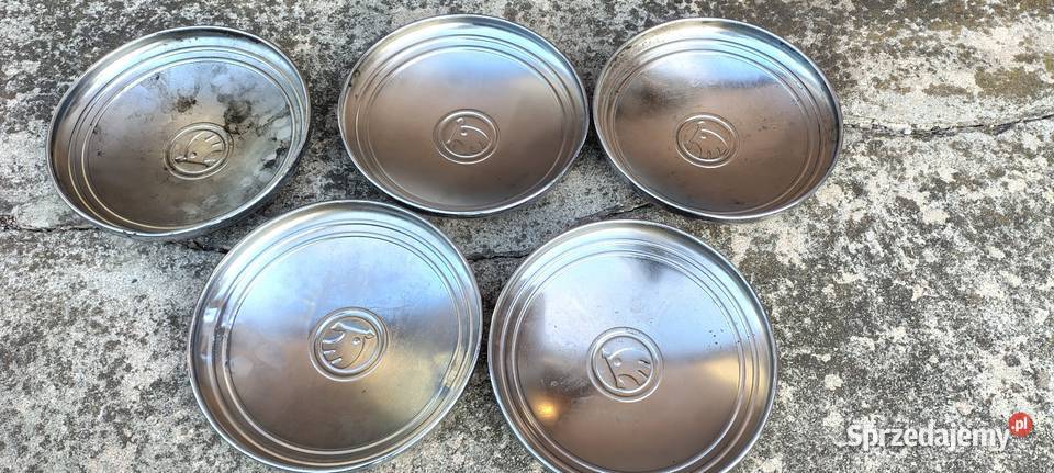 ŁADNE KOŁPAKI DEKLE CHROM SKODA 120 GLS 105 120L osobowe Świdnica