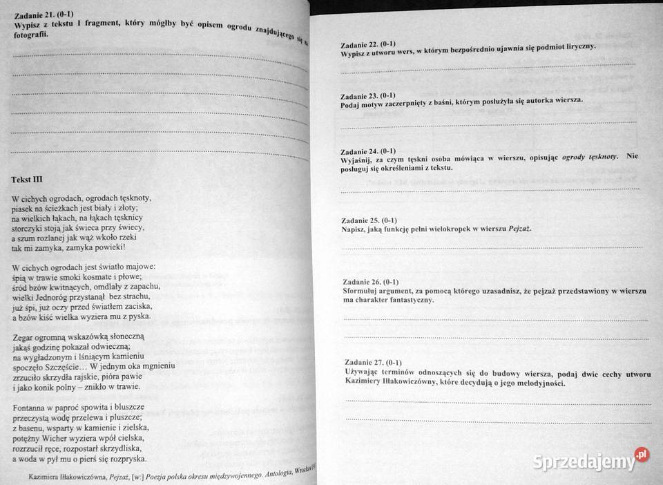 Egzamin Gimnazjalny Blok Humanistyczny Chełm