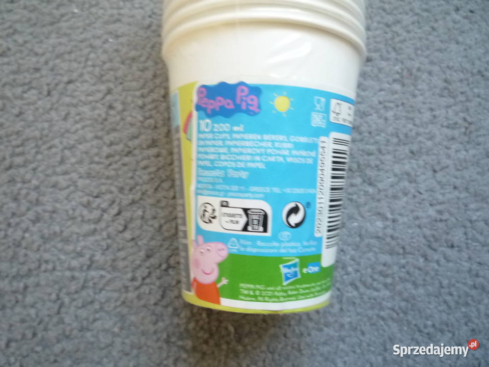15 sztuk Kubki papierowe 200ml Świnka Peppa zachodniopomorskie Szczecin