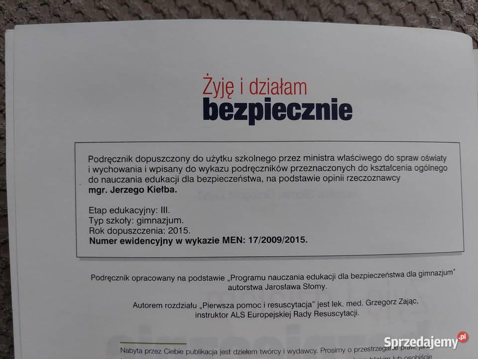 Żyję i działam bezpiecznie Książki i Podręczniki Kraków
