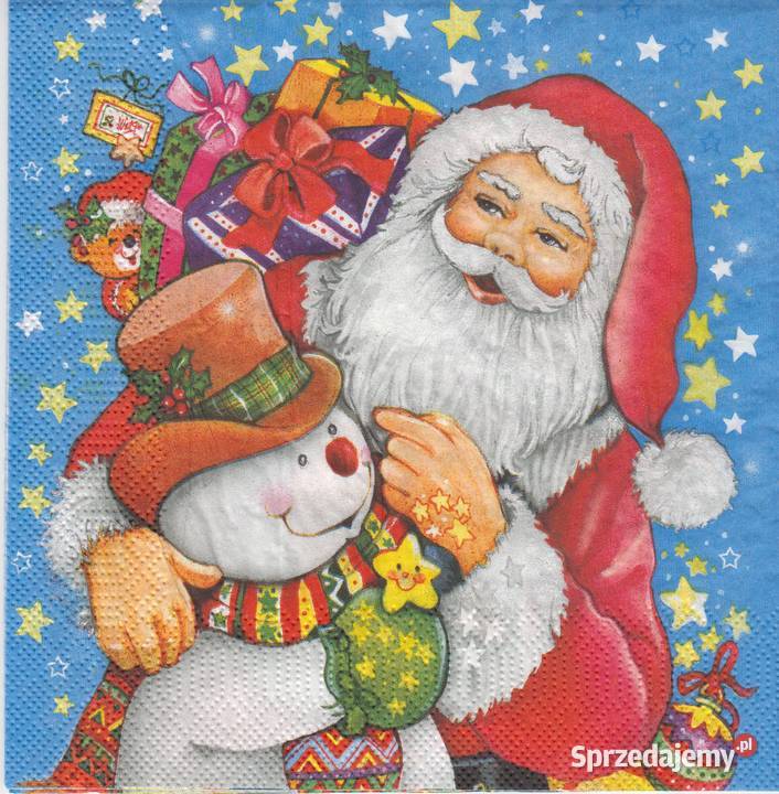 Decoupage serwetki MIkołaj Boże Narodzenia Skarżysko-Kamienna