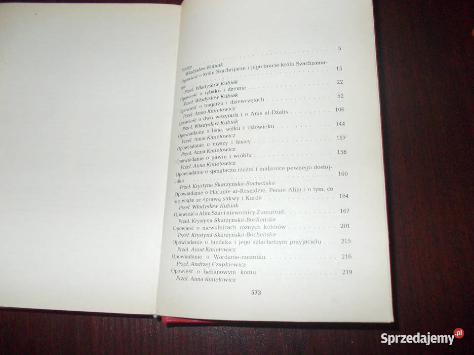 Księga tysiąca i jednej nocy WYBÓR 1574 Stalowa Wola