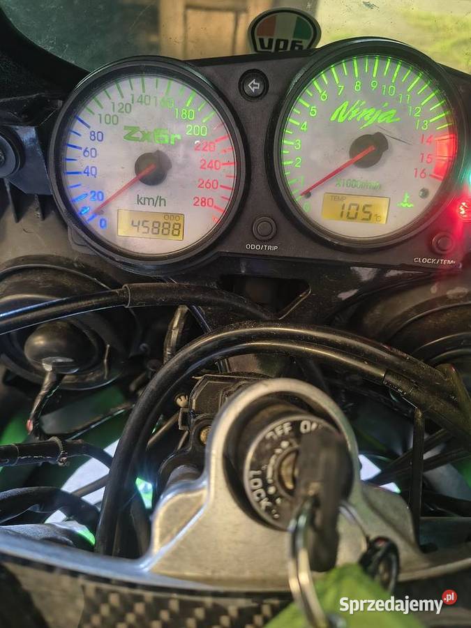 Sprzedam kawaski zx6r ninja 2002r czterosuwowy śląskie Sosnowiec