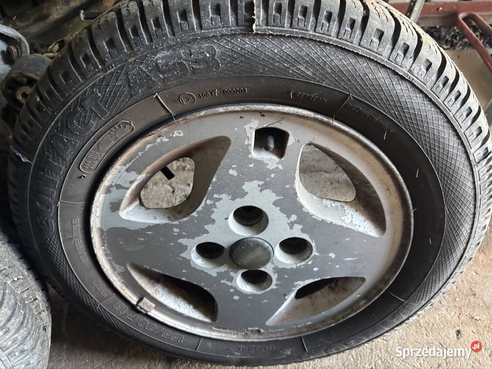 Fiat Cinquecento felgi z oponami Średnica 13" Grudziądz sprzedam