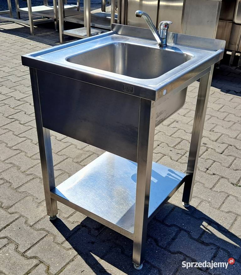 ZLEW 1 KOMOROWY Z PÓŁKĄ DORA METAL 606085 M908N