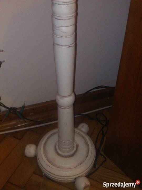 Lampa podłogowa shabby chic biały Łódź