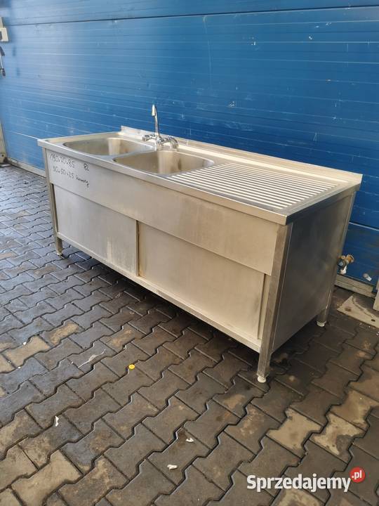 Zlew 2 komorowy 190x70x85 ko0mory 50x50x25 82 Gastronomia Krotoszyn