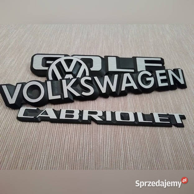 Naklejki na emblematy VW Golf MK1 Cabrio Mierzęcice