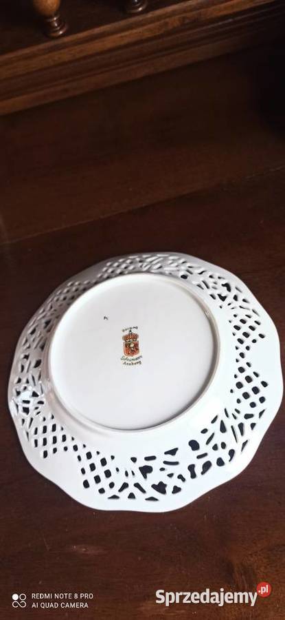 Talerz do powieszenia scena dworska Ażur Gdańsk