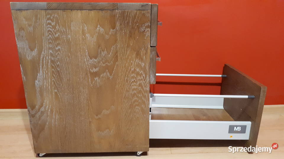 Kontenerek pod biurko drewno sosnowe kolor Rybnik