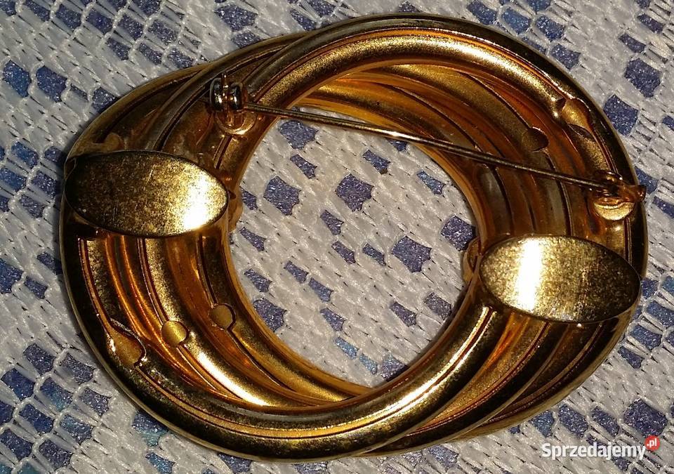 Angielska stara broszka obręcze