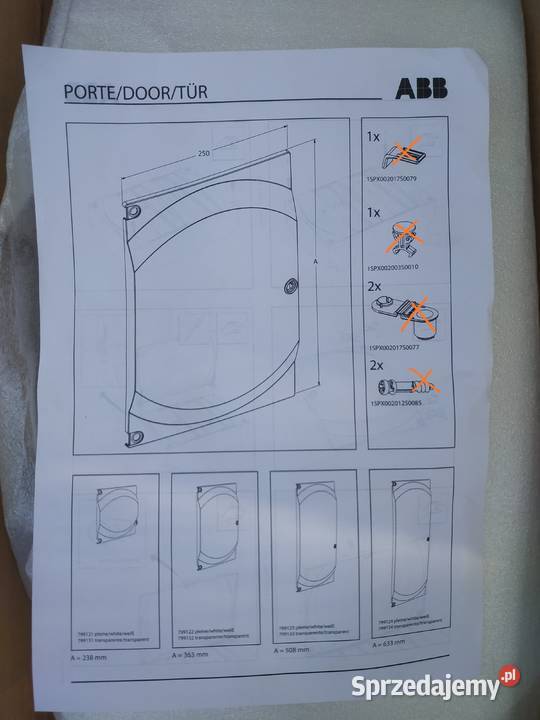ABB 799123 Drzwi pełne do szafy skrzynki Warszawa