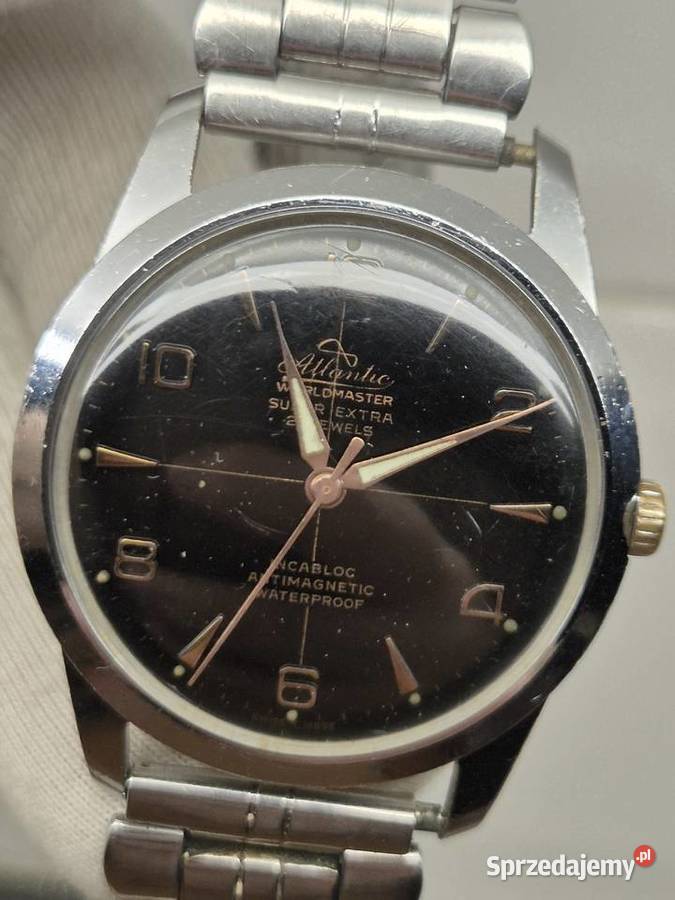 Męski rzadki zegarek Atlantic Wordmaster Super Chorzów
