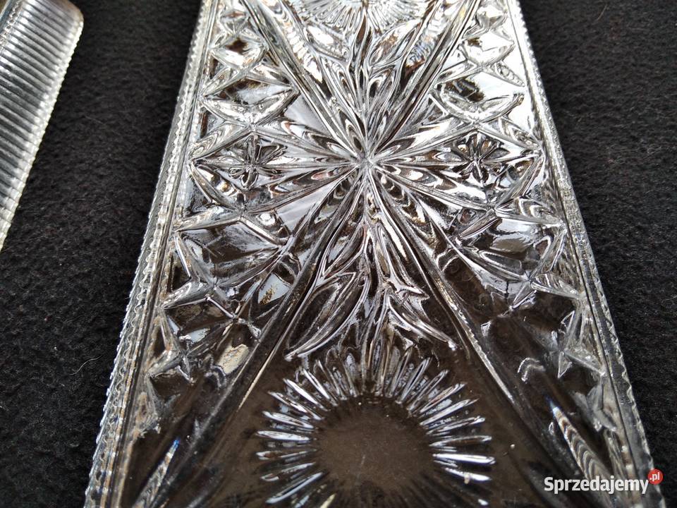 Stare salaterki półmiski rżnięte Ząbkowice PRL Gdańsk