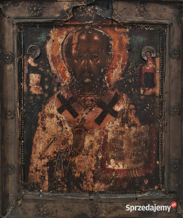 Ikona Święty Mikołaj z Miry Cudotwórca 0158 Warszawa