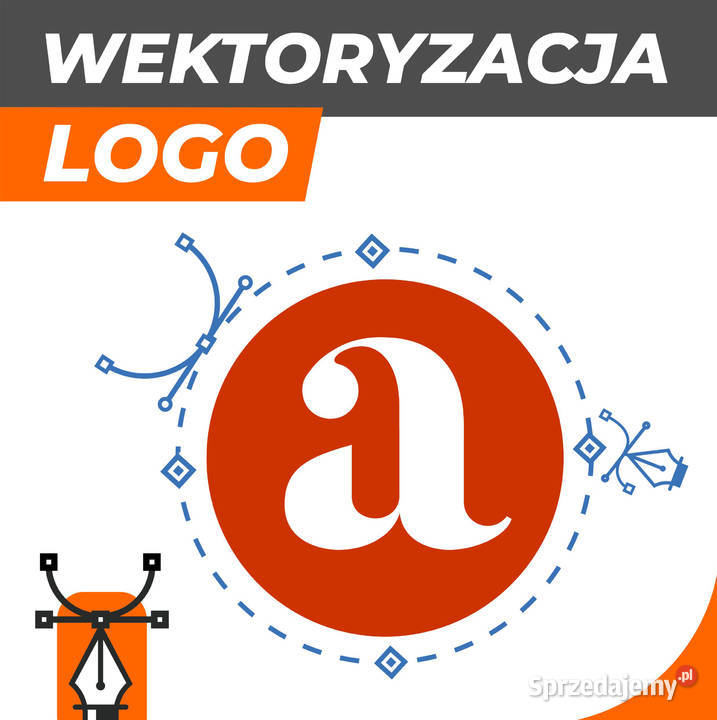 Wektoryzacja logo grafik zmiana jpg bitmapa Katowice