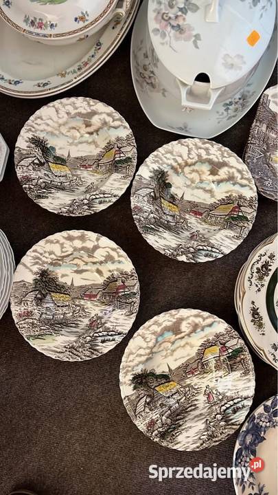 Talerz do zupy Mott Fine Staffordshire Ware pomorskie Gdańsk