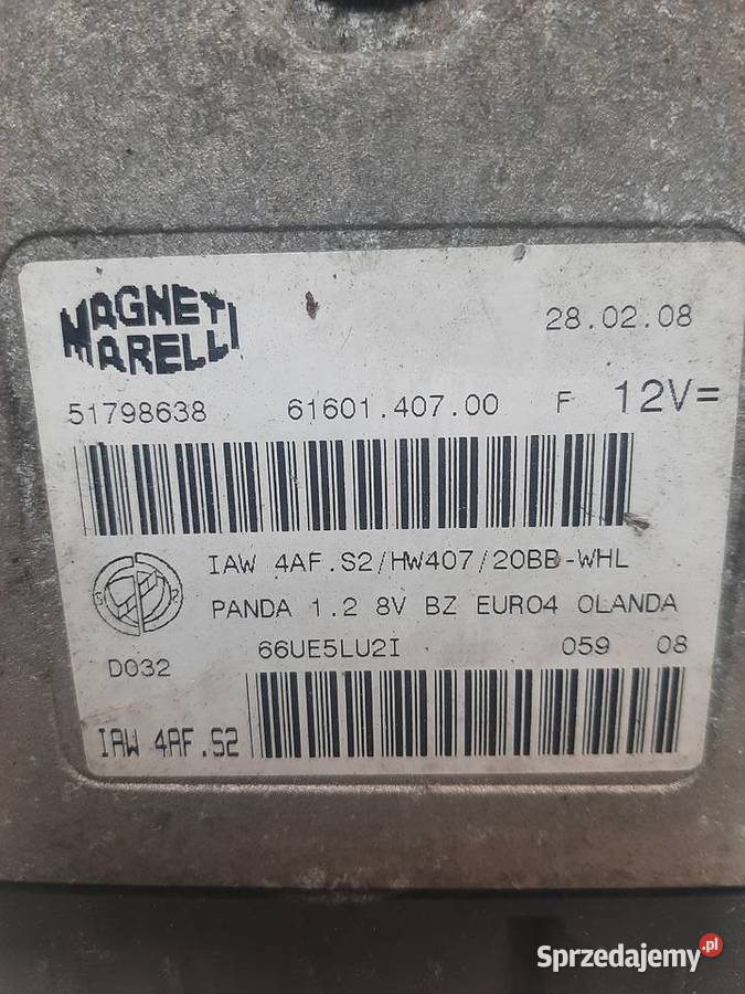 Fiat Panda komputer sterownik silnika IAW 4AFS2 Komputery