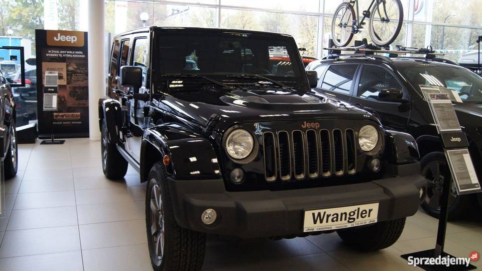 Jeep Wrangler czarny nieuszkodzony Samochody osobowe mazowieckie Warszawa