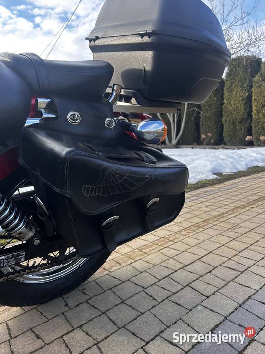 Honda shadow 125 drag star virago marauder kufry Zasów