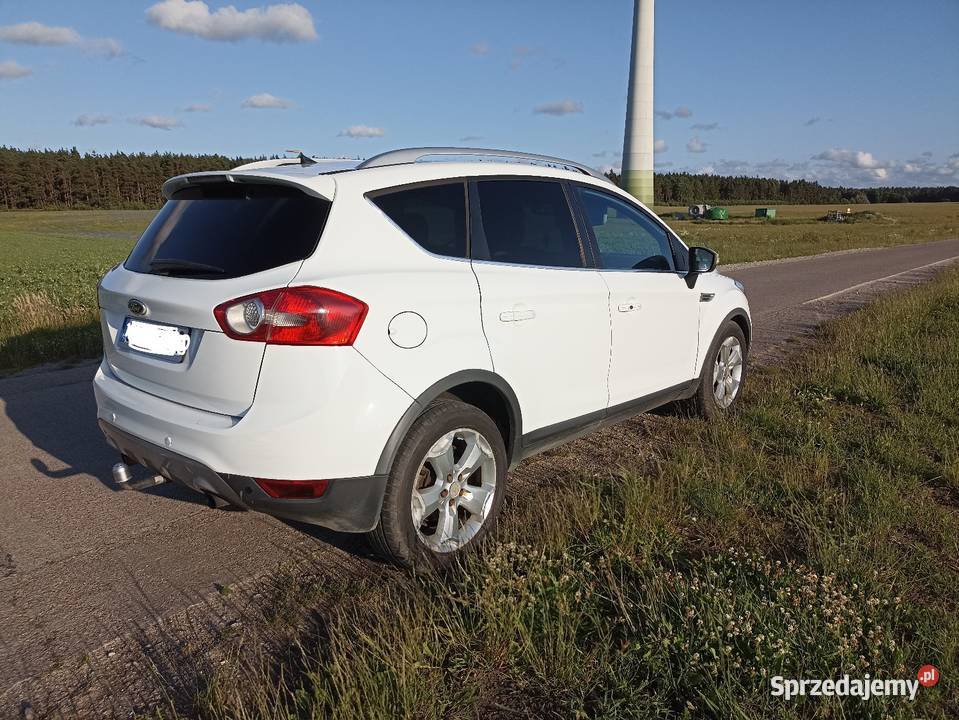 Ford Kuga MK1 Titanium czarna skóra 4x4 stały skórzana tapicerka Kuga Słupsk