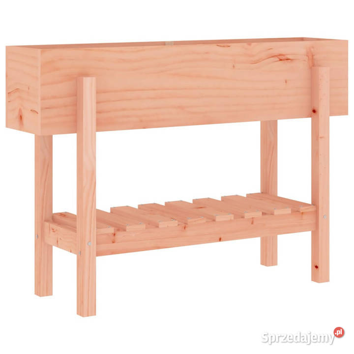 Donica ogrodowa na nóżkach 101x30x69 lite drewno