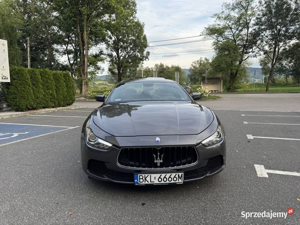 Maseratti Ghibli lift 2017 30 v6 piękny kurtyny powietrzne śląskie Radziechowy sprzedam