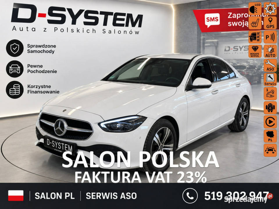 Mercedes C 220 23 C 220d Automat Salon Polska nieuszkodzony Białystok