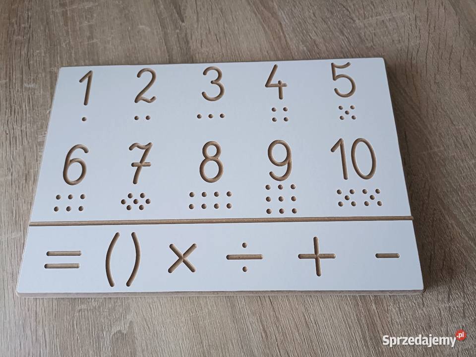 Drewniana tabliczka edukacyjna Kwidzyn