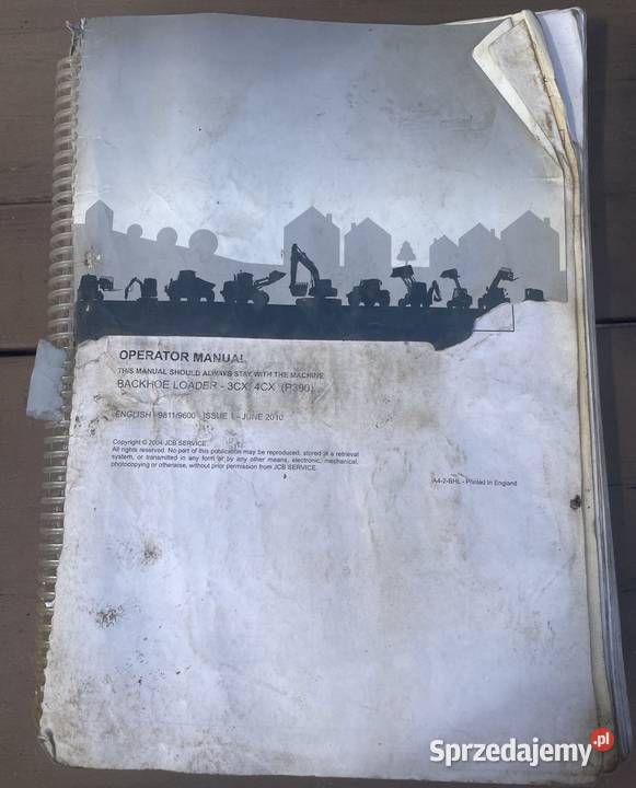 Podręcznik operatora instrukcja obsługi Biczyce Górne sprzedam
