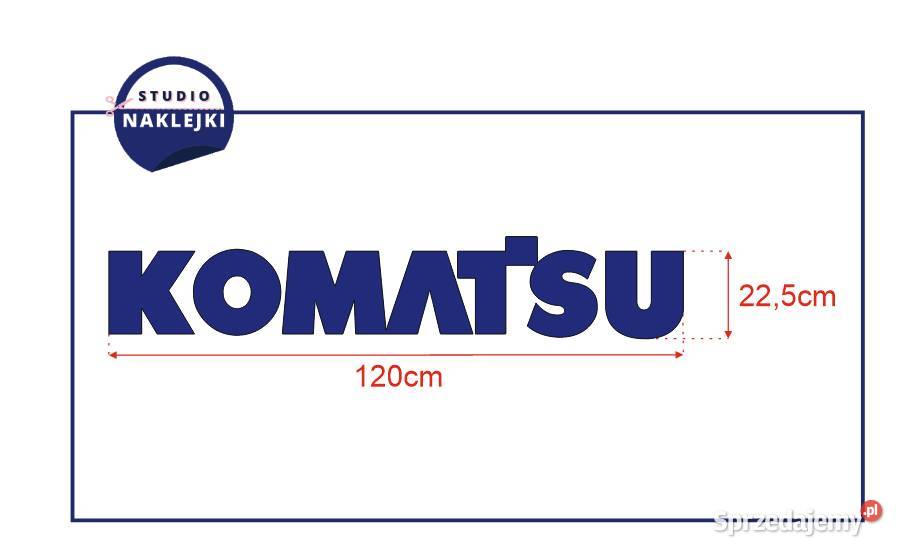 Naklejki Komatsu Granatowe Logo Logotyp Nalepka Bydgoszcz sprzedam