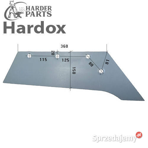 Lemiesz 300ha HARDOX 200814P N 172 części do podlaskie