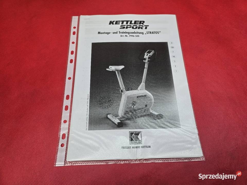 KETTLER STRATOS ROWER MAGNETYCZNY STACJONARNY Ostrzeszów