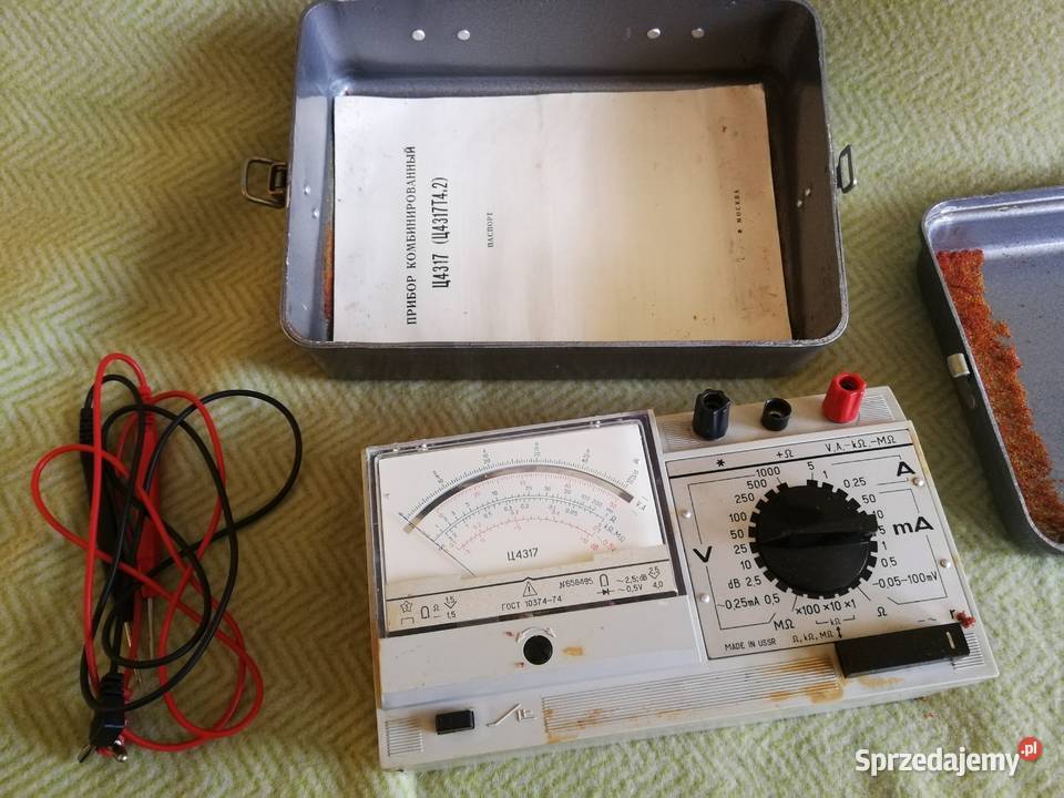 Miernik analogowy C4317 4317 ZSRR SPRAWNY zestaw Mierniki elektryczne zachodniopomorskie