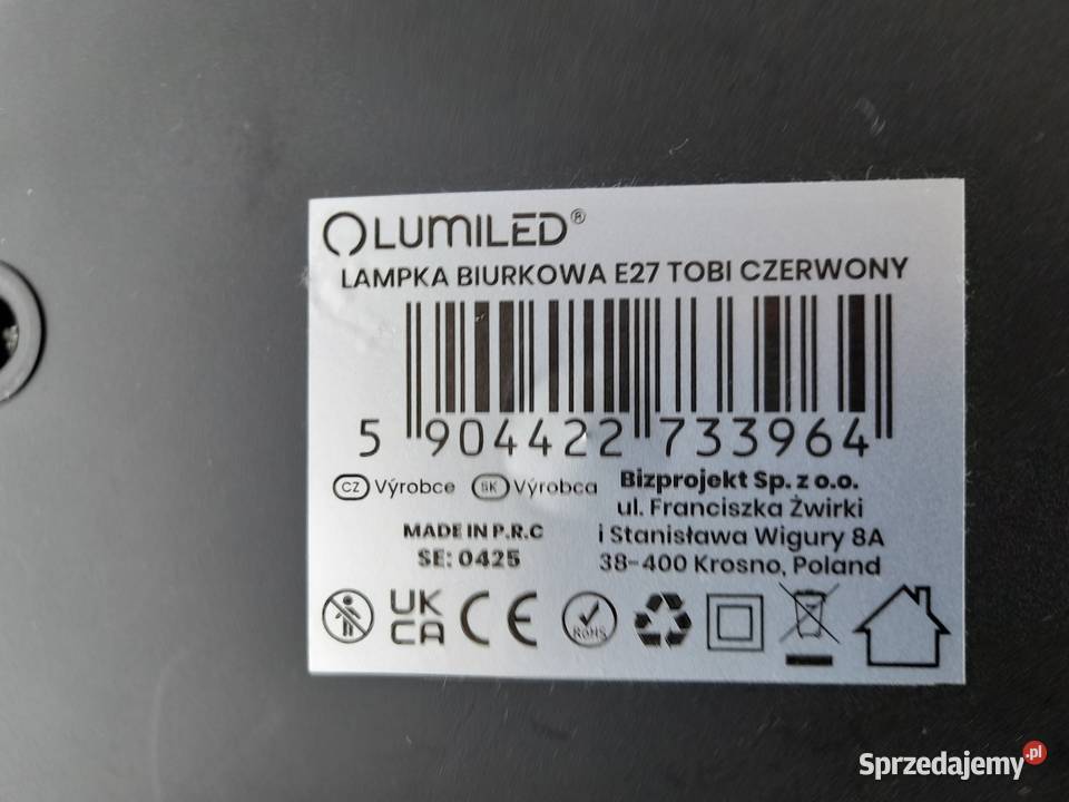 Lampka stołowa Lumiled Tobi podlaskie Augustów