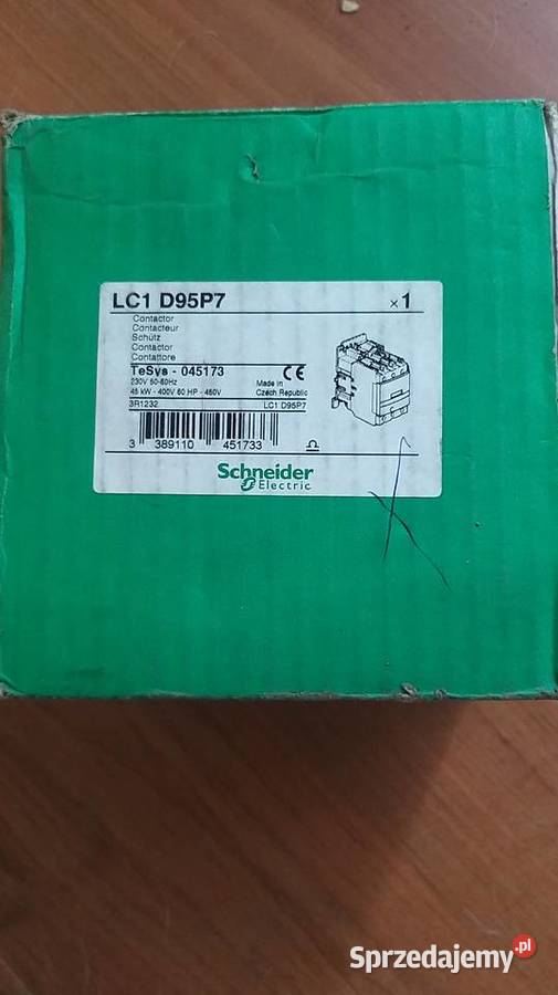 LC1D95P7 STYCZNIK MOCY TESYS D 95A 3P 1NO 1NC Wrocław