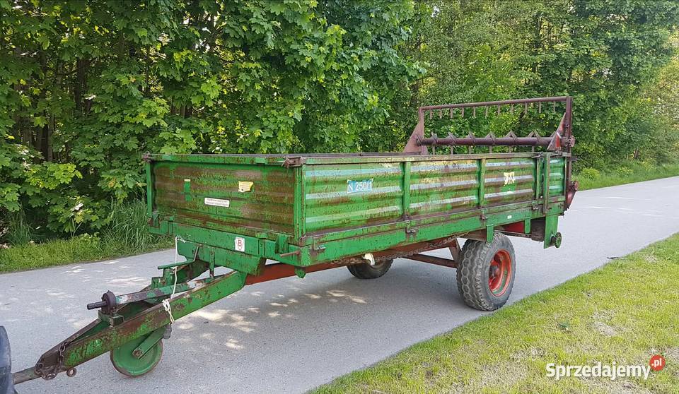 Rozrzutnik Obornika 25t Nowego dzielone burty u Dąbrowa Tarnowska sprzedam