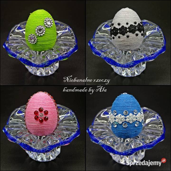 Jajka z muliny mulina pisanki Wielkanoc ozdoby Rękodzieło Kutno sprzedam