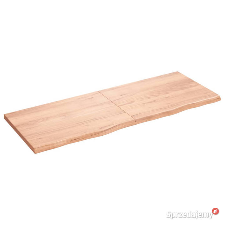 Blat do stołu jasnobrązowy 160x60x24 lite drewno Blaty Warszawa
