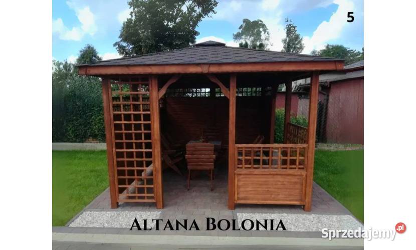 Altana drewniana ogrodowa Bolonia Szybka Legnica
