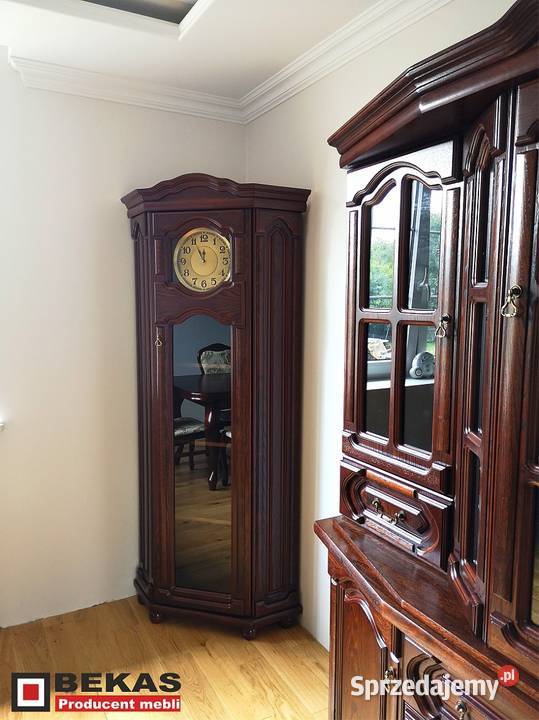 Nowa Stylowa Witryna 180 Masywna Dąb Orzech 199cm małopolskie Kalwaria Zebrzydowska
