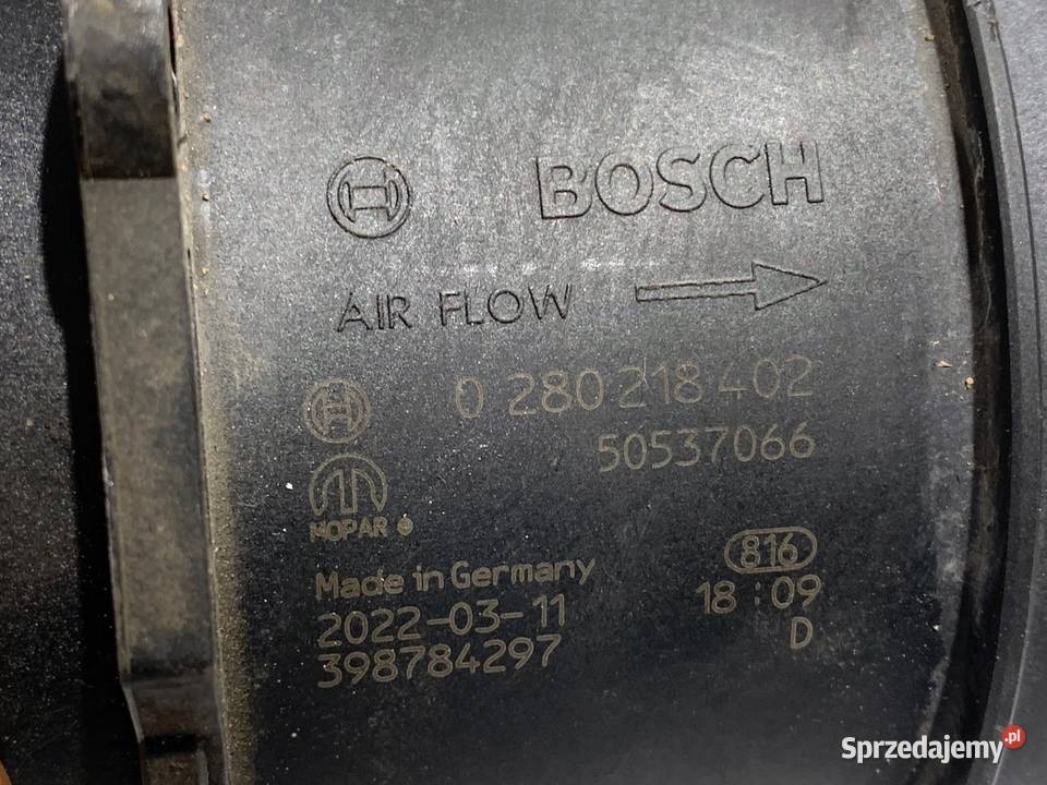 PRZEPŁYWOMIERZ ALFA STELVIO 0280218402 20 280 osobowe sprzedam