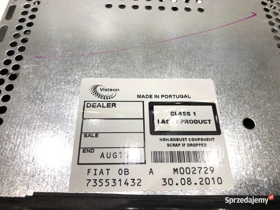 RADIO FIAT BRAVO II 735531432 ODTWARZACZ