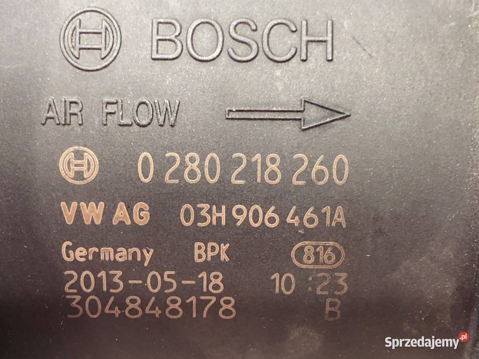 PRZEPŁYWOMIERZ VW CC B7 03H906461A 36 300 1116 osobowe Przepływomierze