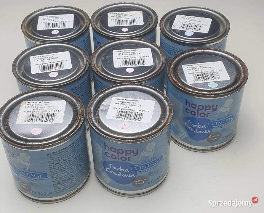 Zestaw Farba kredowa 8 puszek 200ml lśniący mazowieckie Grójec sprzedam